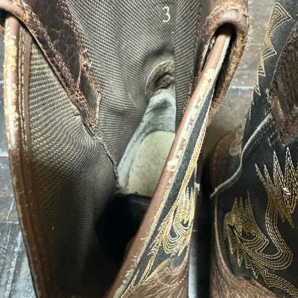 Ariat® Children's Workhog Square Toe Brown & Black Boots Size 3